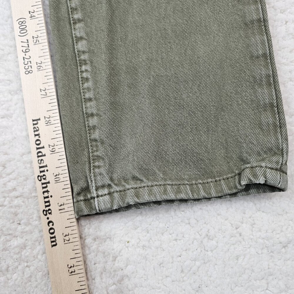 Lucky Brand Jeans Men 29x32 Elko Grape Leaf Green Denim 221 Straight Retro‎ - Picture 13 of 16